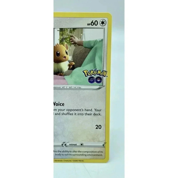 Eevee 054/078 Common Stamped Pokémon GO Non-Holo Pokémon TCG Mint Unplayed - Picture 3 of 6